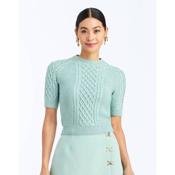 MESTIZA NEW YORK Sweaters - NEW MESTIZA NEW YORK enya short sleeve sweater in sea glass